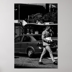 Affiche Cape Town Monochrome Cityscape Street Lifestyle