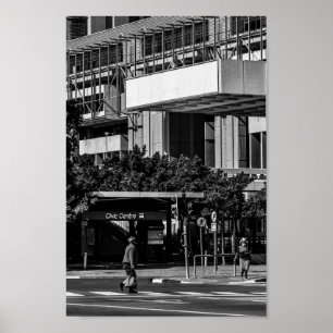 Affiche Cape Town Monochrome Cityscape Street Lifestyle