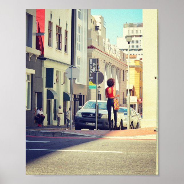 Affiche Cape Town South Africa Street View Cityscape (Devant)