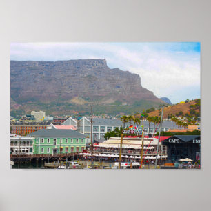 Affiche Cape Town Waterfront Area Cityscape South Africa