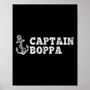 Affiche Capitaine Boppa Voile Bateau Bateau Ancien Ancre