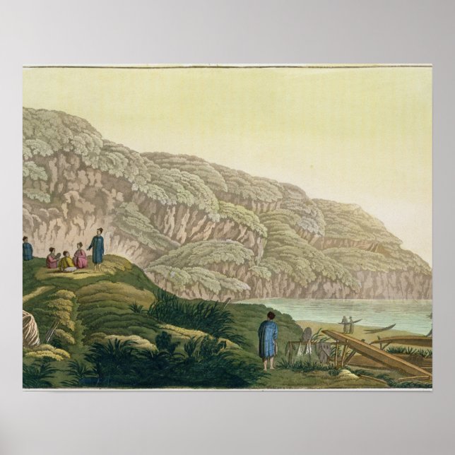 Affiche Capitaine Cook (1728-1779) en Alaska pendant son v (Devant)