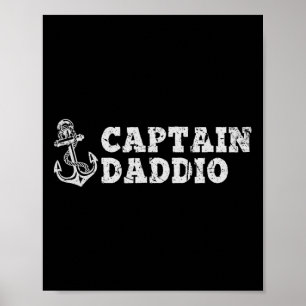 Affiche Capitaine Daddio Voilier Bateau Vintage Ancre de b