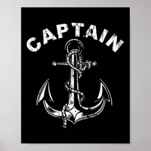 Affiche Capitaine d'ancre du bateau 1
