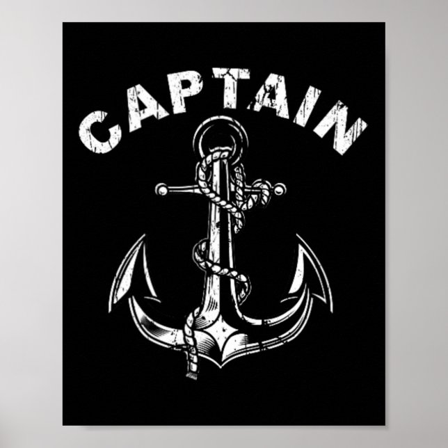Affiche Capitaine d'ancre du bateau 1  (Devant)