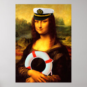 Affiche Capitaine de la mer Mona Lisa