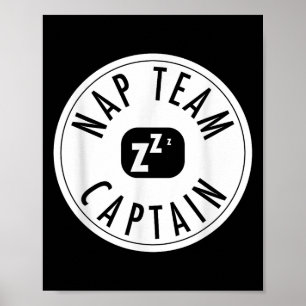 Affiche Capitaine de l'équipe du Nap - Drôle Sarcastique L