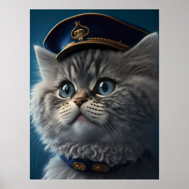 Affiche Capitaine de pilote de Kitten (Devant)