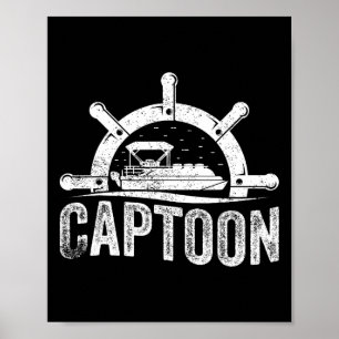 Affiche Capitaine de Ponton de Bateau Ponton de Bateau 