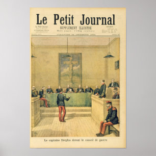 Affiche Capitaine Dreyfus avant la cour martiale