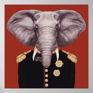 Affiche Capitaine Elephant