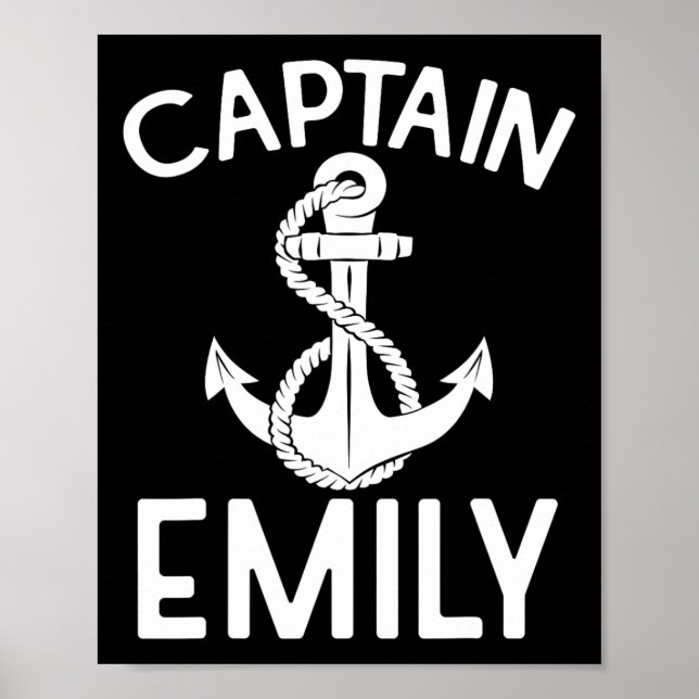 Affiche Capitaine Emily Bateau à voile Bateau Yacht (Devant)
