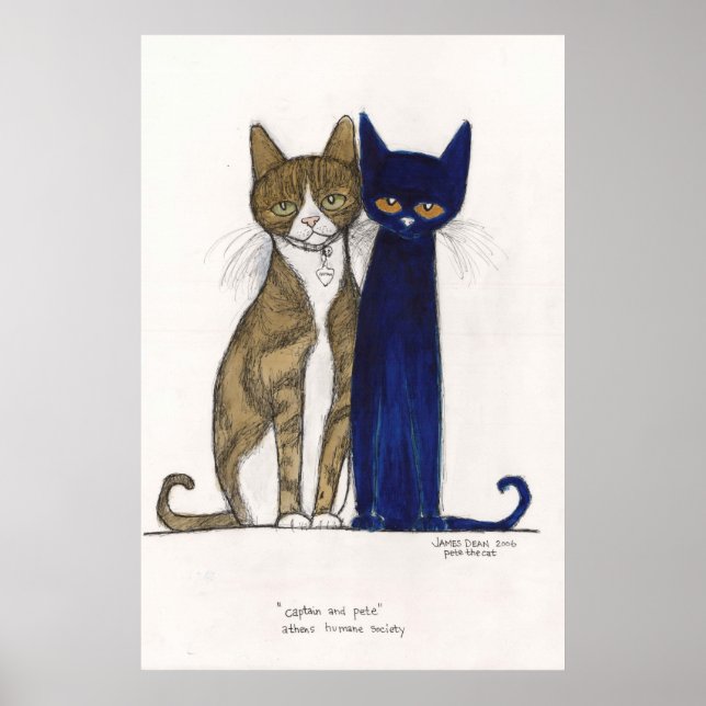 Affiche Capitaine et Pete sur toile (Devant)