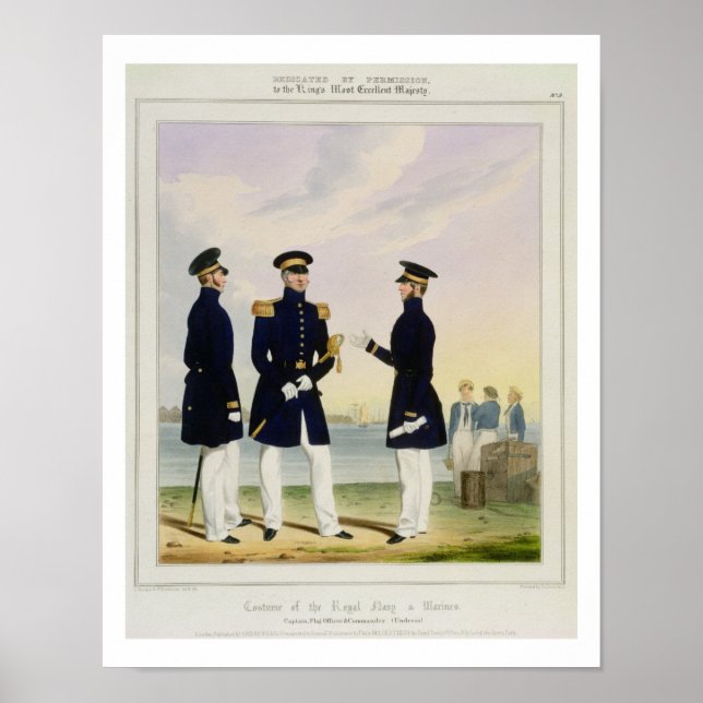 Affiche Capitaine, Flag Officer and Commander (Undress) pl (Devant)