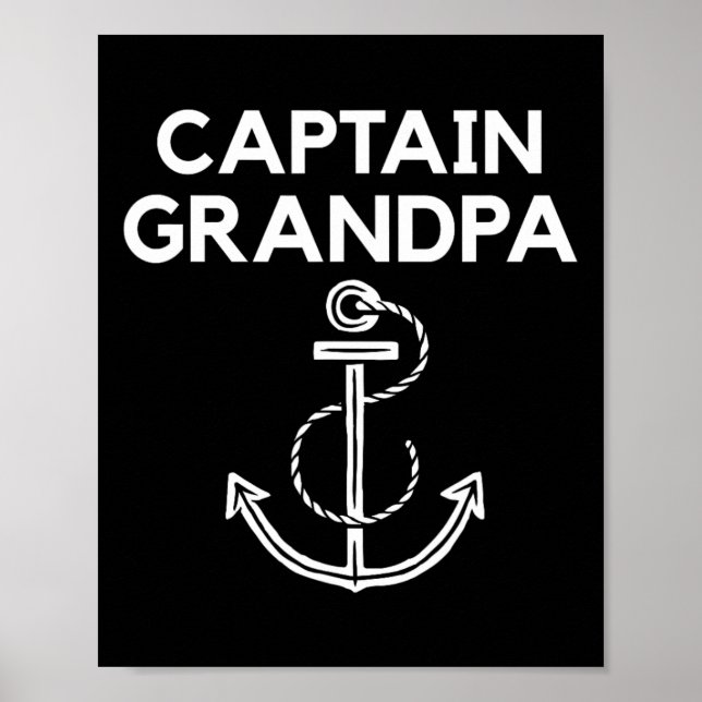 Affiche Capitaine grand-père ! Bateau Et Voile S (Devant)