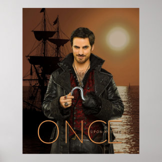 Affiche Capitaine Hook Comic Sunset