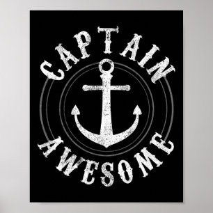 Affiche Capitaine Incroyable - Voile Ancre De Navigation M