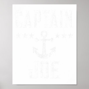 Affiche Capitaine Joe - Rétro Personnalisé Nautique