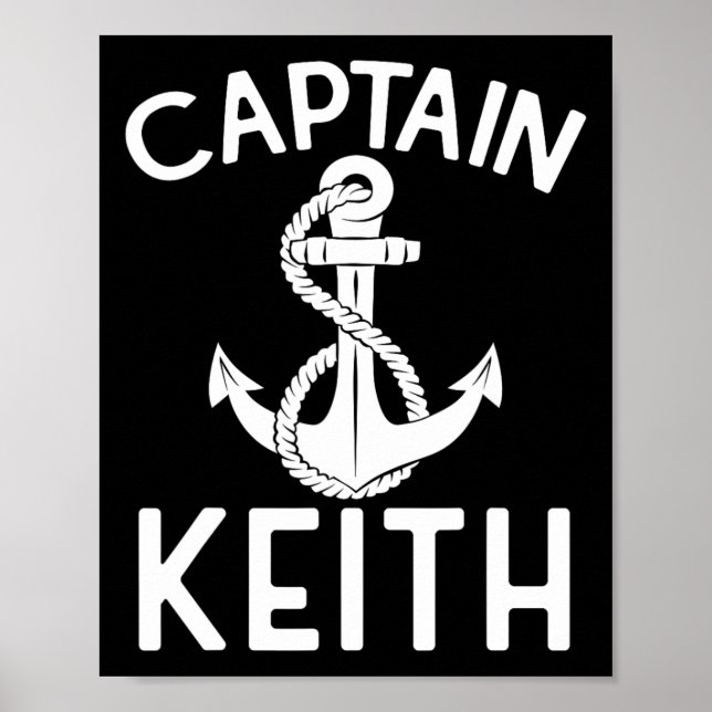 Affiche Capitaine Keith Bateau Ancre Bateau Bateau Yacht (Devant)