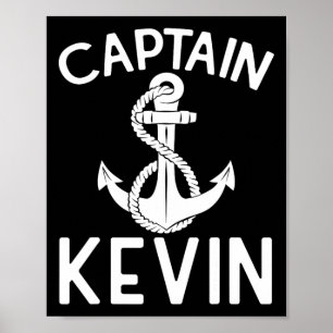 Affiche Capitaine Kevin Bateau Ancre Bateau Bateau de plai