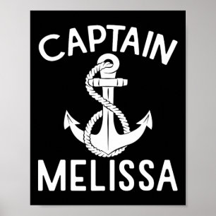 Affiche Capitaine Melissa Bateau Bateau Bateau Ancre de ya