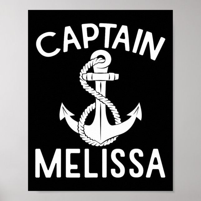 Affiche Capitaine Melissa Bateau Bateau Bateau Ancre de ya (Devant)