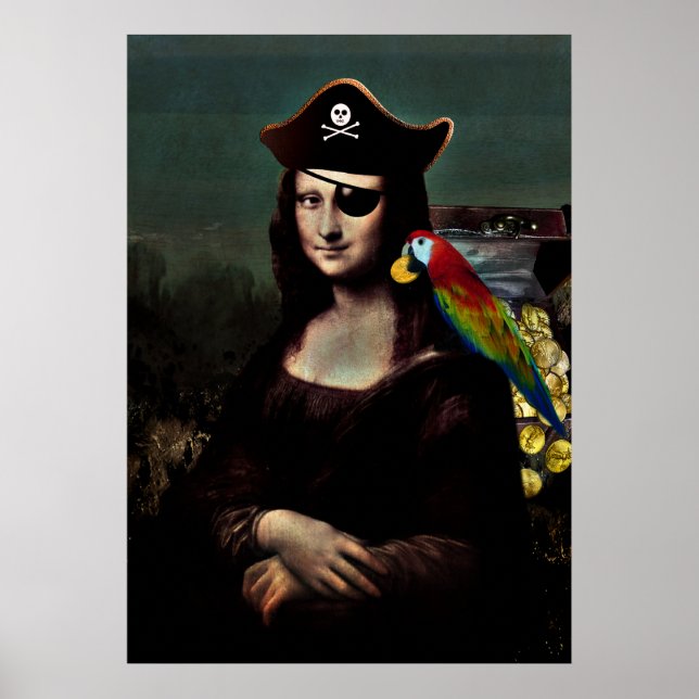Affiche Capitaine Mona Lisa Pirate (Devant)