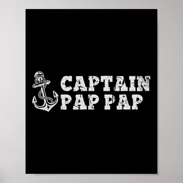 Affiche Capitaine Pap-pap Voile Bateau Pappap Ancre (Devant)