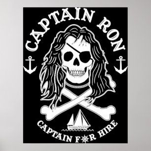Affiche Capitaine Ron Capitaine À L'Embauche