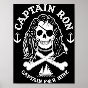 Affiche Capitaine Ron Capitaine À L'Embauche