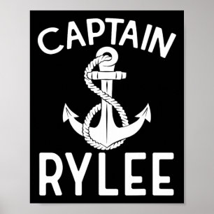 Affiche Capitaine Rylee Ancre Bateau Bateau Yacht Navire