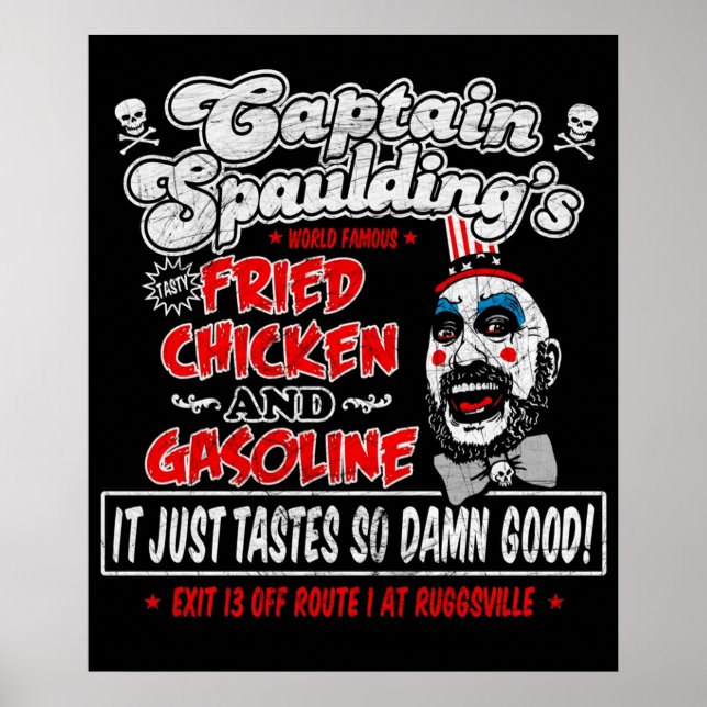 Affiche Capitaine Spaulding Fried Chicken Essence (Devant)