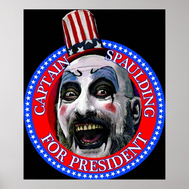 Affiche Capitaine Spaulding pour le président Sid Haig (Devant)