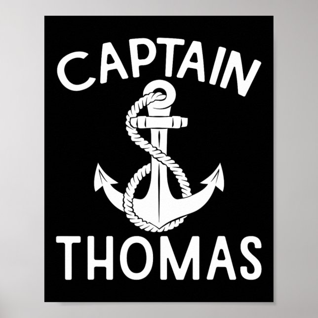 Affiche Capitaine Thomas Ancre Yacht Bateau Navire Bateau  (Devant)