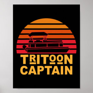 Affiche Capitaine Tritoon Pontoon Capitaine Tri-toon Batea
