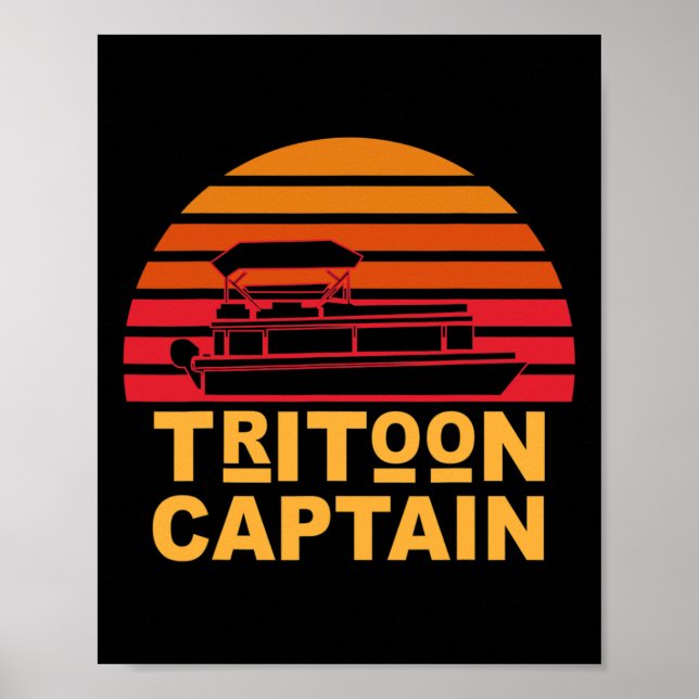 Affiche Capitaine Tritoon Pontoon Capitaine Tri-toon Batea (Devant)