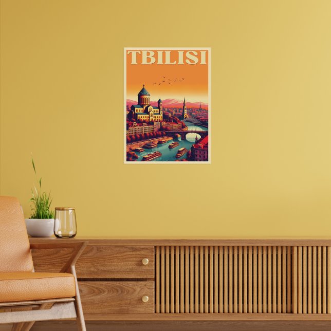 Affiche Capitale de la Géorgie de Tbilissi, Cadeaux souven (Salon 2)