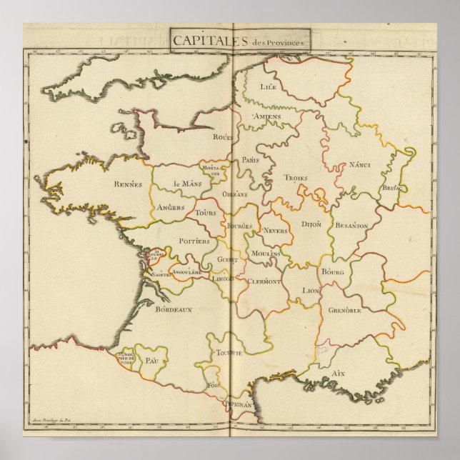 Affiche Capitales de France (Devant)