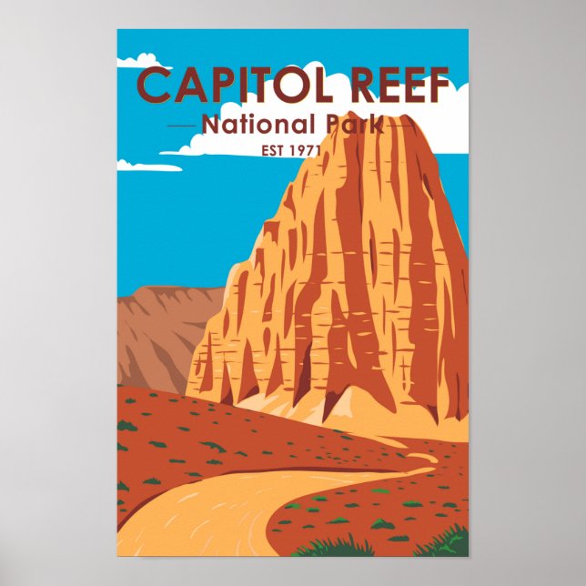 Affiche Capitol Reef National Park Cathedral Valley Loop (Devant)