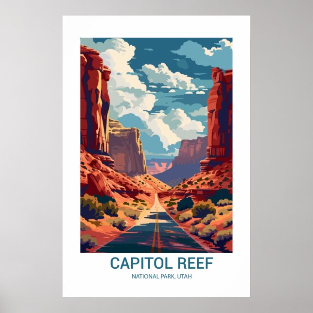 Affiche Capitol Reef National Park Utah USA (Devant)