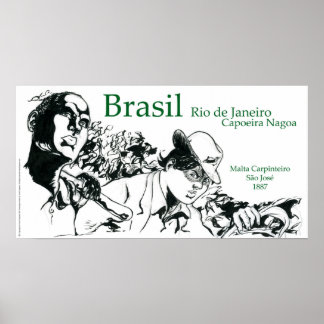 Affiche Capoeira Nagoa Brasil
