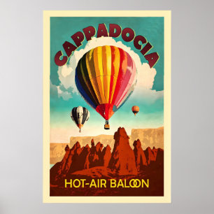 Affiche Cappadoce Montgolfière Turquie Asie Monde