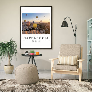 Affiche Cappadoce Turquie Photo de Voyage en Montgolfière