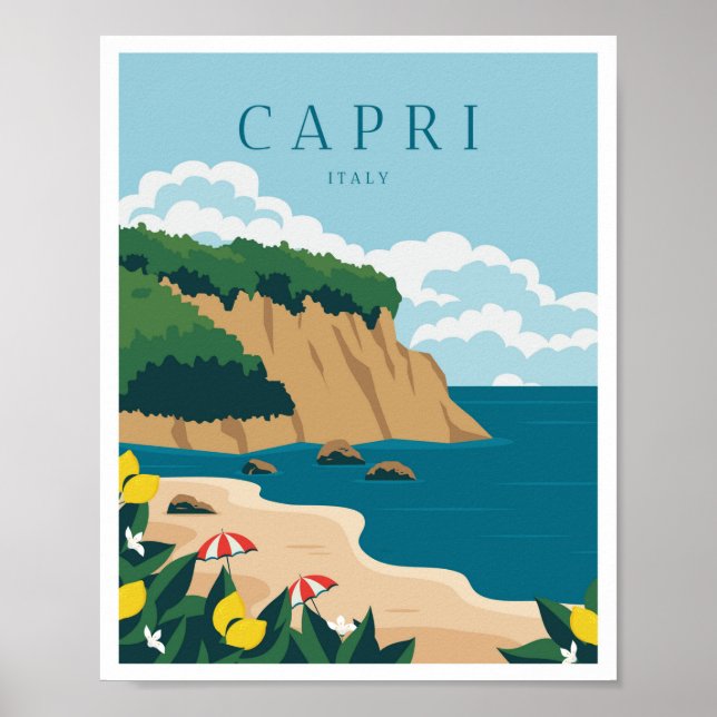Affiche Capri Italie (Devant)