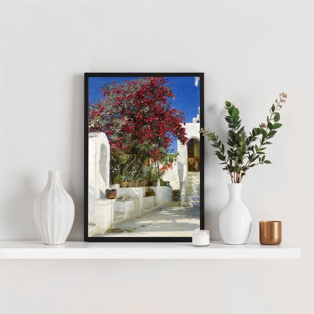 Affiche Capri - Oleandres en fleurs, Peder Severin Krøyer (Créateur téléchargé)