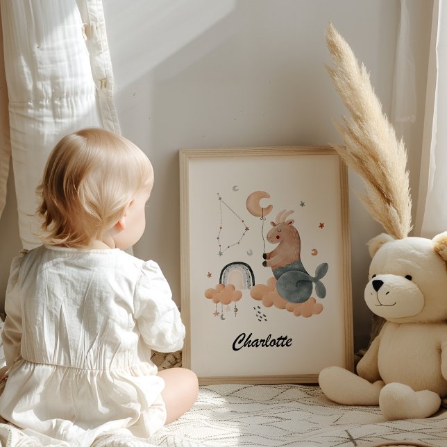 Affiche Capricorn Baby - Votre Petite Chèvre Zodiac Nurser (Créateur téléchargé)
