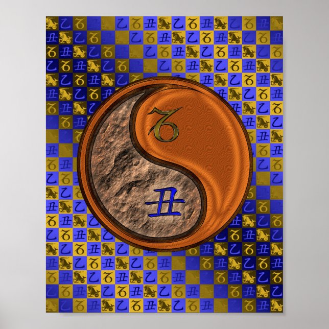 Affiche Capricorne & Bois Ox (Devant)