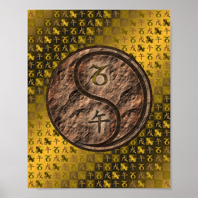 Affiche Capricorne et Cheval de la Terre (Devant)