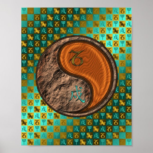 Affiche Capricorne et chien de bois (Devant)