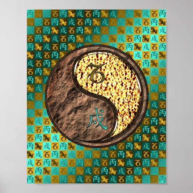 Affiche Capricorne et chien de feu (Devant)